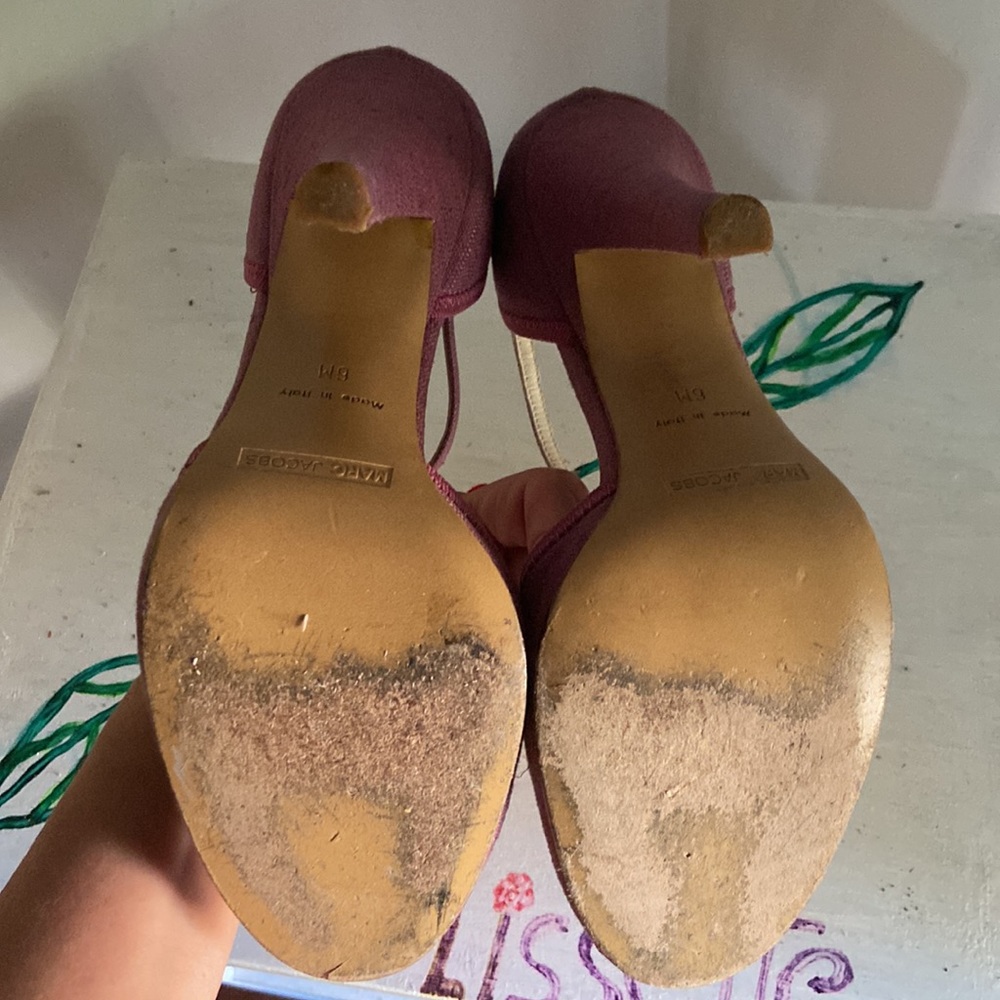Marc Jacobs Pink Peep-Toe Ankle-Strap Heels - Picture 11 of 15